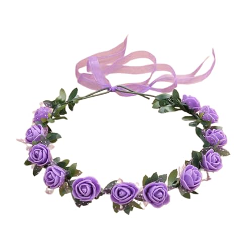 Braut Blumen Stirnbänder Blumen Stirnbänder Frauen Blumengirlanden Haarkranz Braut Für Hochzeit Blumengirlanden von TAZIZI