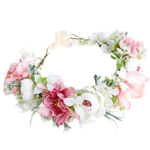 Buntes Blumen-Haarband für Fotografie, realistisches Blumen-Stirnband für Mädchen, Frauen, Hochzeit, Party, Schmuck, Geschenke von TAZIZI