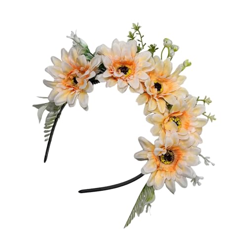 Haarreif in Blumenform, Frühlings-Stirnband, Hochzeit, Party, Braut, Bohemian-Stil, Styling-Blumen-Haarband von TAZIZI