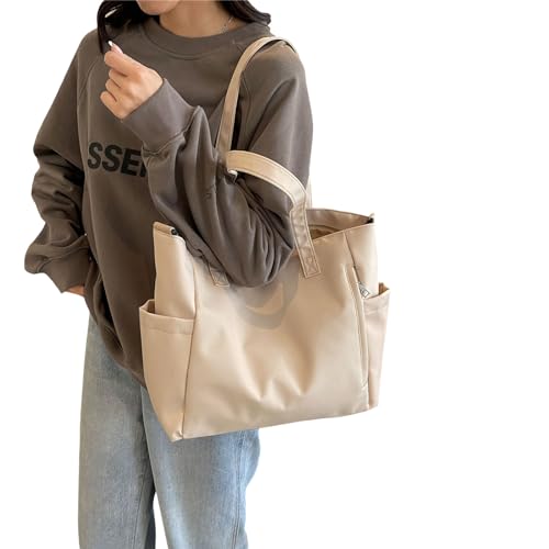 Modische Kuriertasche, große Kapazität, Umhängetasche, Nylon, Schultertaschen für Mädchen und Frauen, trendige Büchertasche, Handtasche, W, 11.02x14.96x5.51in von TAZIZI