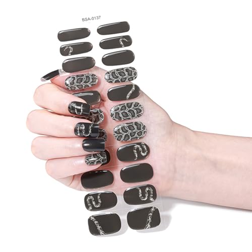 Plaids Nails Art Sticker Schmetterling Gele Nails Strips Nagellackstreifen Gele Nails Wraps Nails Art Dekoration von TAZIZI