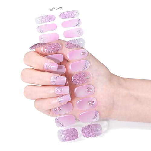 Plaids Nails Art Sticker Schmetterling Gele Nails Strips Nagellackstreifen Gele Nails Wraps Nails Art Dekoration von TAZIZI