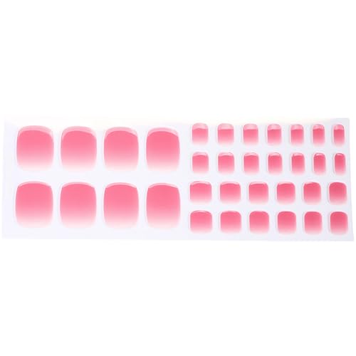 Schnell Auftragende Gel Pediküre Aufkleber Komplette Nägel Wraps Zum Tragen Mit Funkelndem Puder Ornament Pediküre Aufkleber Für Frauen von TAZIZI