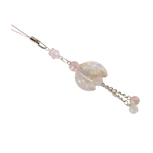 TAZIZI Bubble Moon Perlen-Anhänger, Handy-Charm-Aufhängung, Seil, süße Handykette, Riemen, Tasche, Dekoration, Schlüsselband, Schlüsselanhänger-Zubehör, Pk, Einheitsgröße von TAZIZI