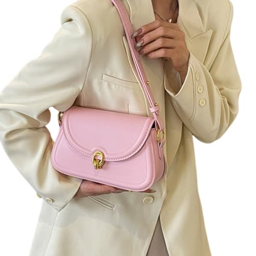 TAZIZI Modische Handtasche aus PU-Leder, Achseltasche, Crossbody-Tasche, Unterarm-Geldbörse, einzigartige einzelne Schultertasche für Damen und Mädchen, Pk, Einheitsgröße von TAZIZI