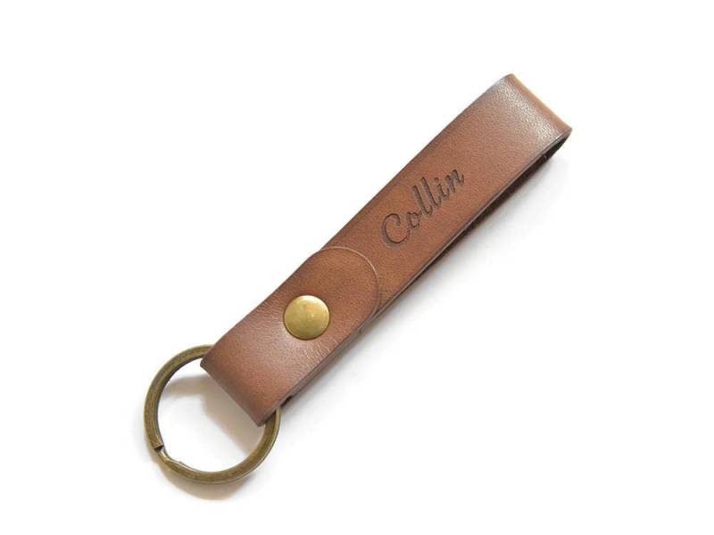 Leder Schlüsselanhänger, Schlüsselanhänger Für Frauen, Personalisierter Monogramm, Geschenk Ihn, Individuelle Geschenke, Gravierter von TAleatherworks