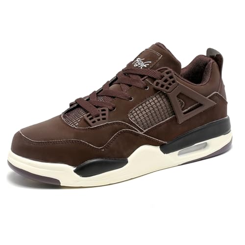 TBJ Air 4 Retro Sneaker Herren Damen Schuhe Skateboardschuhe Laufschuhe TurnschuheBasketball Schuhe Sportschuhe EU 36 Braun-S von TBJ