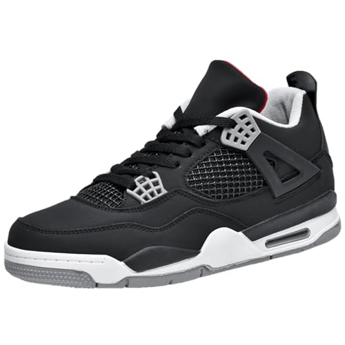 TBJ Air 4 Retro Sneaker Herren Damen Schuhe Skateboardschuhe Laufschuhe TurnschuheBasketball Schuhe Sportschuhe EU 40 Schwarz von TBJ