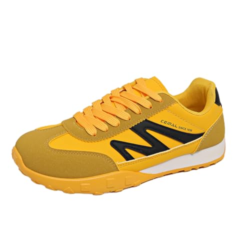 TBJ Damen Vintage Schuhe Agande Trainingsschuhe Reiseschuhe Gelb EU36 von TBJ