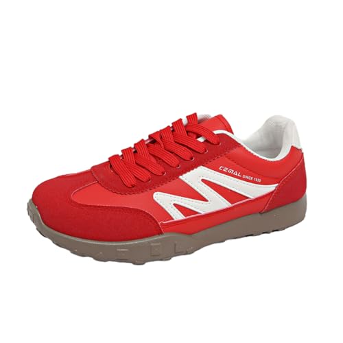 TBJ Damen Vintage Schuhe Agande Trainingsschuhe Reiseschuhe Rot EU36 von TBJ