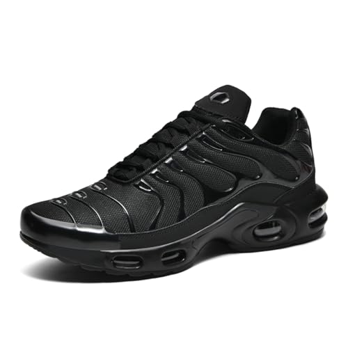TBJ Herren Damen Air Sneakers Sportschuhe Walkingschuhe Laufschuhe mit Luftpolster Atmungsaktiv Turnschuhe Leichte Schuhe Tennisschuhe Shoes Schwarz EU46 TBJ Herren Damen Air Sneakers Sportschuhe Walkingschuhe Laufschuhe mit Luftpolster Atmungsaktiv Turnschuhe Leichte Schuhe Tennisschuhe Shoes Schwarz EU46 von TBJ