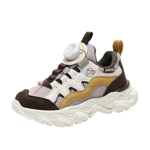 TBJ Jungen Mädchen Universal Knopf Sportschuhe Netz atmende Schuhe Freizeitschuhe Beige Gelb EU32 TBJ Jungen Mädchen Universal Knopf Sportschuhe Netz atmende Schuhe Freizeitschuhe Beige Gelb EU32 von TBJ