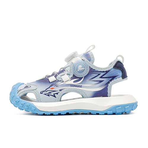 TBJ Kinder Sandalen mit Drehknopf Wandern Strand Sandalen Leicht Sneakers Kühles Mondlicht EU 36 TBJ Kinder Sandalen mit Drehknopf Wandern Strand Sandalen Leicht Sneakers Kühles Mondlicht EU 36 von TBJ