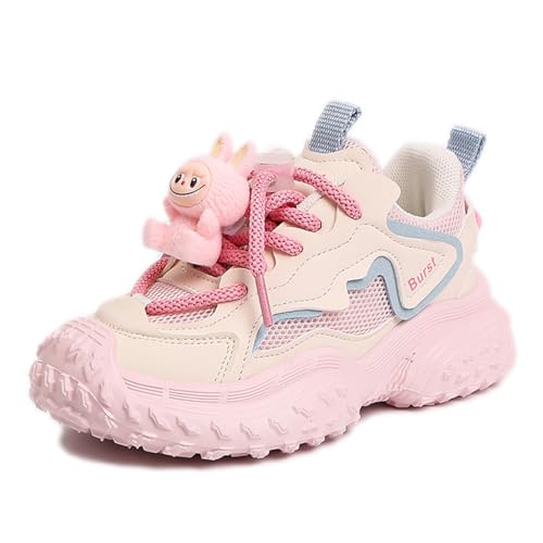 TBJ Kinderschuhe Jungen Mädchen Sportschuhe Freizeitschuhe Vintage Schuhe Rosa EU35 von TBJ