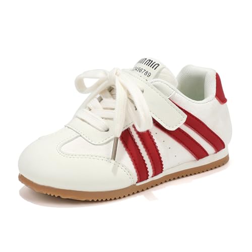 TBJ Kinderschuhe Jungen Mädchen Sportschuhe Freizeitschuhe Vintage Schuhe Rot EU30 von TBJ