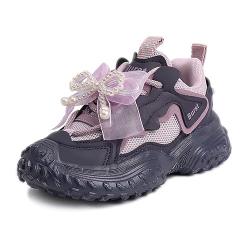 TBJ Kinderschuhe Jungen Mädchen Sportschuhe Freizeitschuhe Vintage Schuhe Violett EU31 von TBJ