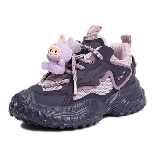 TBJ Kinderschuhe Jungen Mädchen Sportschuhe Freizeitschuhe Vintage Schuhe Violett EU34 von TBJ