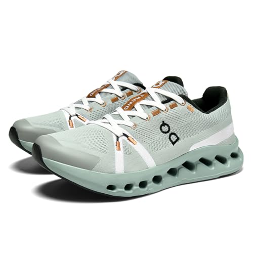 TBJ Men's Women's Trainers, Running Shoes, Sports Shoes, Jogging Shoes, Running Shoes, Walking Shoes, Outdoor Street Running Shoes, Air Cushion, Breathable,EU42 GreyGreen-F TBJ Men's Women's Trainers, Running Shoes, Sports Shoes, Jogging Shoes, Running Shoes, Walking Shoes, Outdoor Street Running Shoes, Air Cushion, Breathable,EU42 GreyGreen-F von TBJ