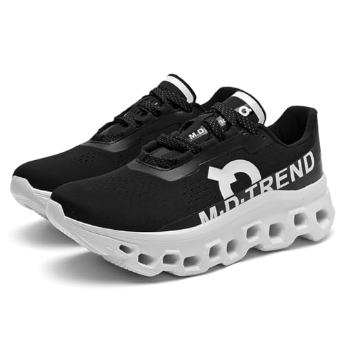 TBJ Men's Women's Trainers, Running Shoes, Sports Shoes, Jogging Shoes, Running Shoes, Walking Shoes, Outdoor Street Running Shoes, Air Cushion, Breathable,EU45 SchwarzWeiß-D TBJ Men's Women's Trainers, Running Shoes, Sports Shoes, Jogging Shoes, Running Shoes, Walking Shoes, Outdoor Street Running Shoes, Air Cushion, Breathable,EU45 SchwarzWeiß-D von TBJ