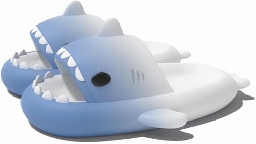 TBJ Shark Slides Hausschuhe Damen und Herren, Hausschuhe, Strandsandalen, rutschfeste Badeschuhe, Kindersandalen Sommersandalen WeißBlue EU38-39 TBJ Shark Slides Hausschuhe Damen und Herren, Hausschuhe, Strandsandalen, rutschfeste Badeschuhe, Kindersandalen Sommersandalen WeißBlue EU38-39 von TBJ