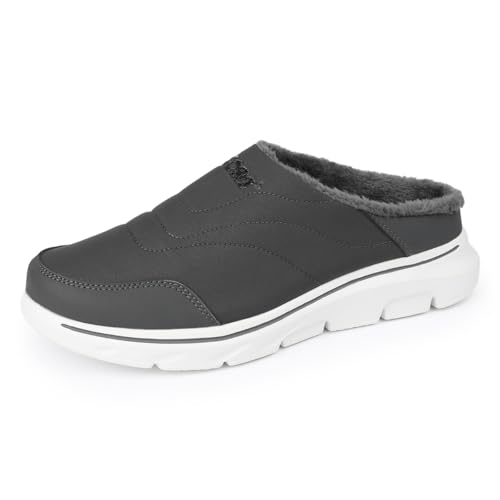 TBJ Winter Wärmende Hochschaft-Sneaker， Extra Weite Damen & Herren， Bequemliche Gehschuhe für Ältere， Mama Papa Schuhe,EU40-Grau von TBJ