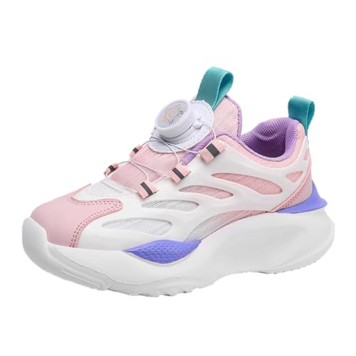 TBJ tägliches Tragen Kinderschuhe Jungen Mädchen Sportschuhe Laufschuhe Turnschuhe mit Drehknopf Atmungsaktiv Mode Leicht Turnschuhe Sneakers Rosa Lila EU 36 TBJ tägliches Tragen Kinderschuhe Jungen Mädchen Sportschuhe Laufschuhe Turnschuhe mit Drehknopf Atmungsaktiv Mode Leicht Turnschuhe Sneakers Rosa Lila EU 36 von TBJ