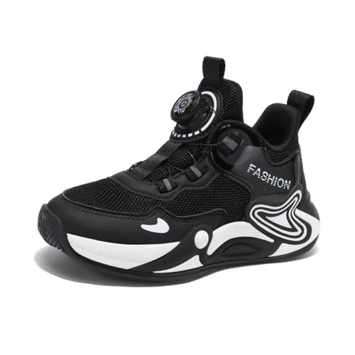 TBJ tägliches Tragen Kinderschuhe Jungen Mädchen Sportschuhe Laufschuhe Turnschuhe mit Drehknopf Atmungsaktiv Mode Leicht Turnschuhe Sneakers Schwarzweiß EU 37 TBJ tägliches Tragen Kinderschuhe Jungen Mädchen Sportschuhe Laufschuhe Turnschuhe mit Drehknopf Atmungsaktiv Mode Leicht Turnschuhe Sneakers Schwarzweiß EU 37 von TBJ