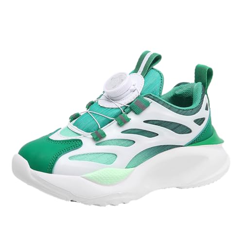 TBJ tägliches Tragen Kinderschuhe Jungen Mädchen Sportschuhe Laufschuhe Turnschuhe mit Drehknopf Atmungsaktiv Mode Leicht Turnschuhe Sneakers Weiß Grün EU 28 TBJ tägliches Tragen Kinderschuhe Jungen Mädchen Sportschuhe Laufschuhe Turnschuhe mit Drehknopf Atmungsaktiv Mode Leicht Turnschuhe Sneakers Weiß Grün EU 28 von TBJ