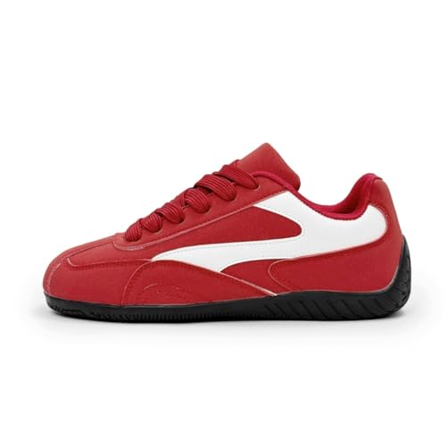 Unisex Leinenschuhe Canvas Sneaker Low Top - Leichte Freizeitschuhe mit Rundem Zeh - Modische Trend Schuhe für Damen und Herren - Bequeme Alltagsschuhe EU41 Rot Weiß Unisex Leinenschuhe Canvas Sneaker Low Top - Leichte Freizeitschuhe mit Rundem Zeh - Modische Trend Schuhe für Damen und Herren - Bequeme Alltagsschuhe EU41 Rot Weiß von TBJ