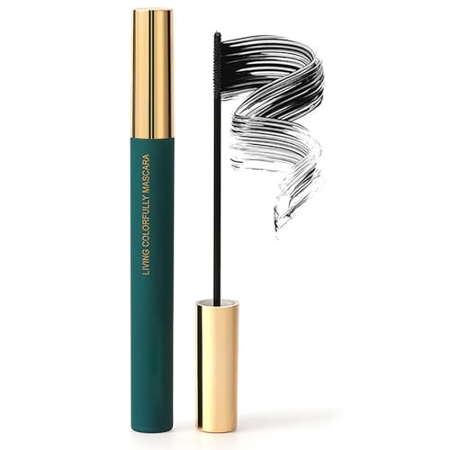 Magic Color Skinny Wimperntusche, Mascara Schwarze Wimperntusche Wasserfest für extrem lange Wimpern (Grüne Tube 1# Schwarz) von TBLMPNE