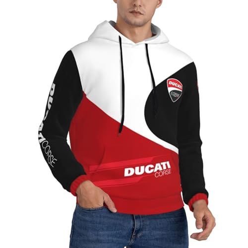 TBMAQ Monster Superbike Motorrad Racing Herren Hoodie Sweatshirt Leicht Langarm Hoodie Casual Tops Pullover, Dt-1, XXL von TBMAQ