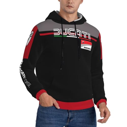 TBMAQ Monster Superbike Motorrad Racing Herren Hoodie Sweatshirt Leicht Langarm Hoodie Casual Tops Pullover, Dt-13, XXXXL von TBMAQ