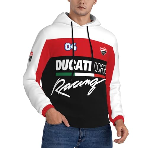 TBMAQ Monster Superbike Motorrad Racing Herren Hoodie Sweatshirt Leicht Langarm Hoodie Casual Tops Pullover, Dt-2, XXXL von TBMAQ