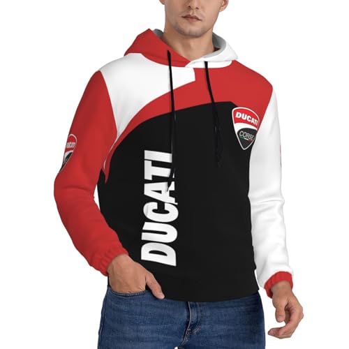 TBMAQ Monster Superbike Motorrad Racing Herren Hoodie Sweatshirt Leicht Langarm Hoodie Casual Tops Pullover, Dt-3, L von TBMAQ