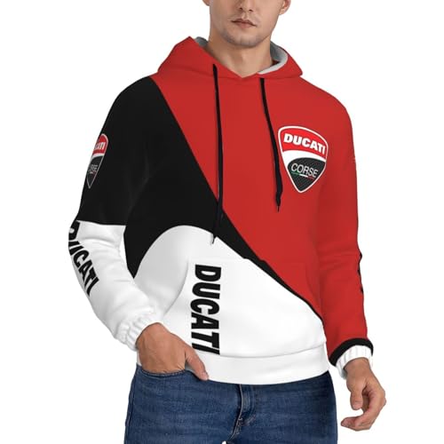 TBMAQ Monster Superbike Motorrad Racing Herren Hoodie Sweatshirt Leicht Langarm Hoodie Casual Tops Pullover, Dt-6, L von TBMAQ