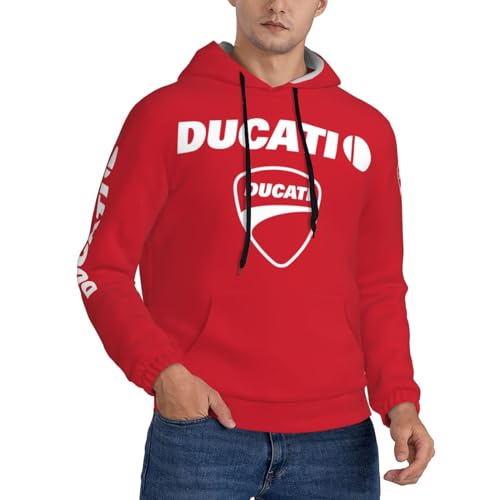 TBMAQ Monster Superbike Motorrad Racing Herren Langarm Thermo-Pullover Hoodie Weich und bequem Erwachsene Top Sweatshirt Hoodies,, Dt-15, XXXL von TBMAQ