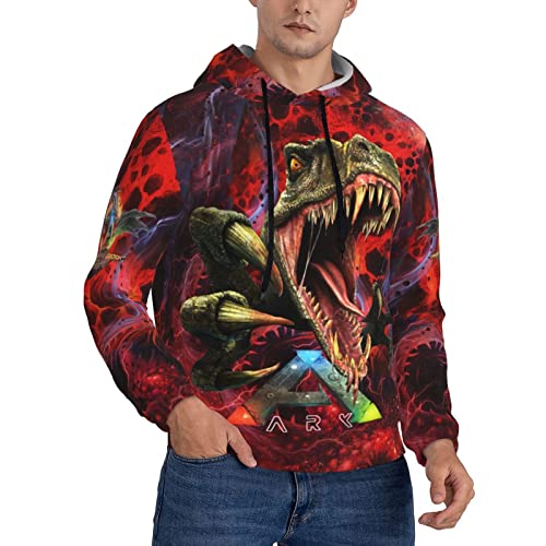 TBMAQ Neuheit Hoodies für Herren 3D gedruckt Grafik Pullover Kapuzen-Sweatshirts mit Tasche, Ark-3, M von TBMAQ