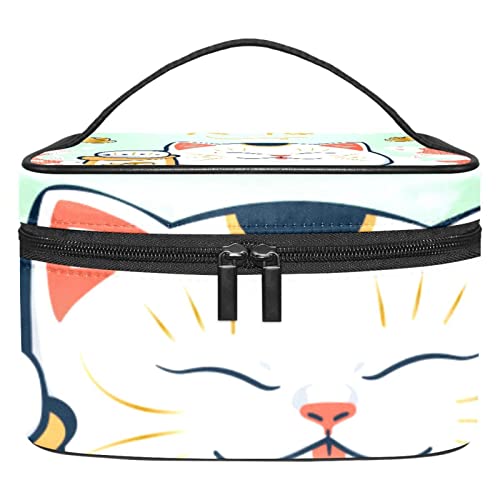 Kosmetiktaschen Make-up-Taschen für Frauen, kleine Make-up-Taschen ReisetaschenCartoon Tier Katze von TBOUOBT
