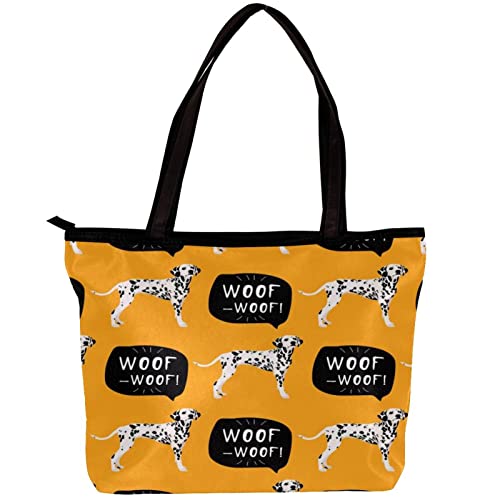 TBOUOBT Handtaschen für Damen Mode Tragetaschen Umhängetasche Satchel Taschen,Dalmatiner Tier Cartoon Hund von TBOUOBT