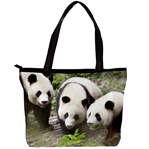 TBOUOBT Handtaschen für Damen Mode Tragetaschen Umhängetasche Satchel Taschen,Tierischer Panda von TBOUOBT