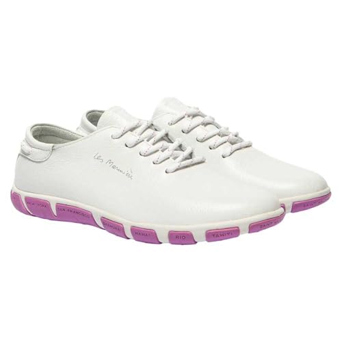 TBS JAZARU Segelschuh, Dream Cruiser (Glattleder), Wechselfußbett, Extra Blanc+Orchidee F7M17 Weiß Gr. 38 von TBS