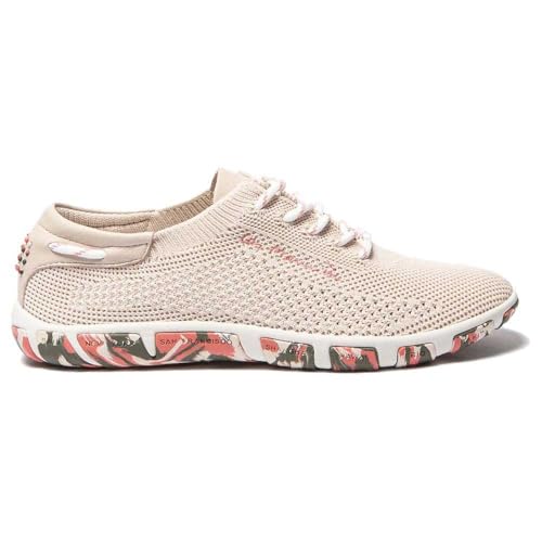 TBS Jazaria Segelschuh, Flyknit Multico, Quartz (beige), Wechselfußbett, J7373 beige Gr. 38 von TBS