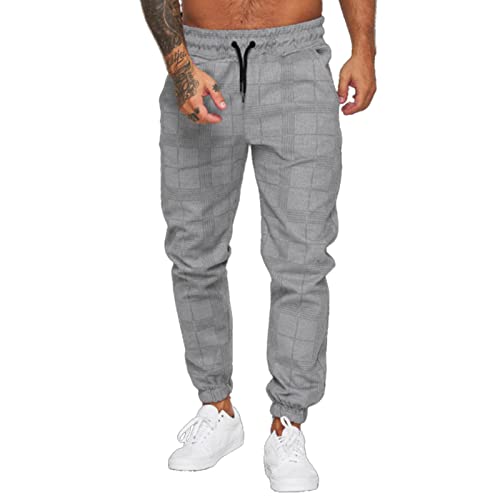 Jogginghose Herren Trainingshose Loose Fit Sporthose Lang Sweatpants Kariert Freizeithose für Männer Herren Jogginghose Sporthose Baumwolle Fitness Slim Fit Hose Freizeithose Joggers Jogginghose Herren Trainingshose Loose Fit Sporthose Lang Sweatpants Kariert Freizeithose für Männer Herren Jogginghose Sporthose Baumwolle Fitness Slim Fit Hose Freizeithose Joggers von TBSCWYF