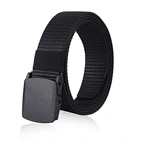 TBSCWYF Arbeitsgürtel Herren,Taktischer Gürtel, Verstellbarer Unisex Gürtel Nylon Canvas Belt, Keine Metallschnalle, Schneller Pass durch die Flughafensicherheit von TBSCWYF