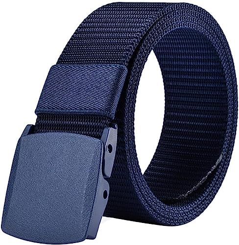 TBSCWYF Elastischer Gürtel Herren, Stufenlos Verstellbarer Stoffgürtel für Herren mit strapazierfähiger Leichter Kunststoffschnalle Schnellverschluss von TBSCWYF