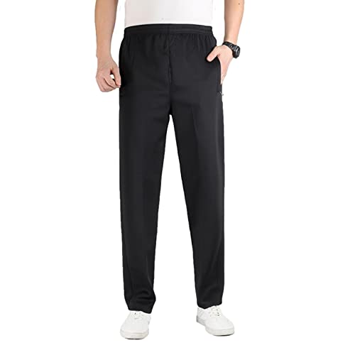 TBSCWYF Jogginghose Herren Baumwolle Winter Warme Sherpa Gefüttert Freizeithosen Sporthose Herren Lang mit Kordelzug Zwei Taschen Herren Jogginghose Sporthose Kordelzug Warme Winter Hose von TBSCWYF