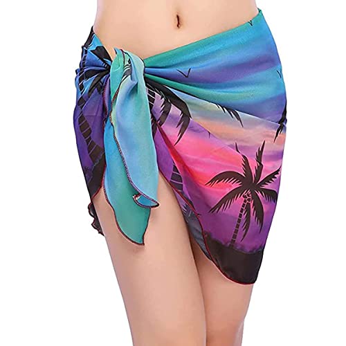 Wickeltuch Strand Damen Strandkleid Bikini Rock Sarong Chiffon Badeanzug Wrap Strandtuch Weiß SchwarzKurz Bikini Cover up mit extra Gürtel für Urlaub Damen Sarong Wickeltuch Strand Damen Strandkleid Bikini Rock Sarong Chiffon Badeanzug Wrap Strandtuch Weiß SchwarzKurz Bikini Cover up mit extra Gürtel für Urlaub Damen Sarong von TBSCWYF