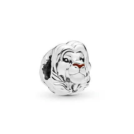 TBSKUY Goldfarbene, einfache Legierung, König der Löwen, Perlen für Original-Armbänder, Charms für Frauen, DIY-Schmuckstück-_a von TBSKUY
