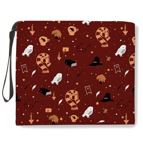 Geschenk für Buchliebhaber, Hexengeschenke, Reise-Make-up-Tasche, Halloween, Gothic-Hexe, Make-up-Tasche, große Kosmetiktasche mit Reißverschlusstasche für Frauen, Bibliothekarin, Buchleser, von TBT