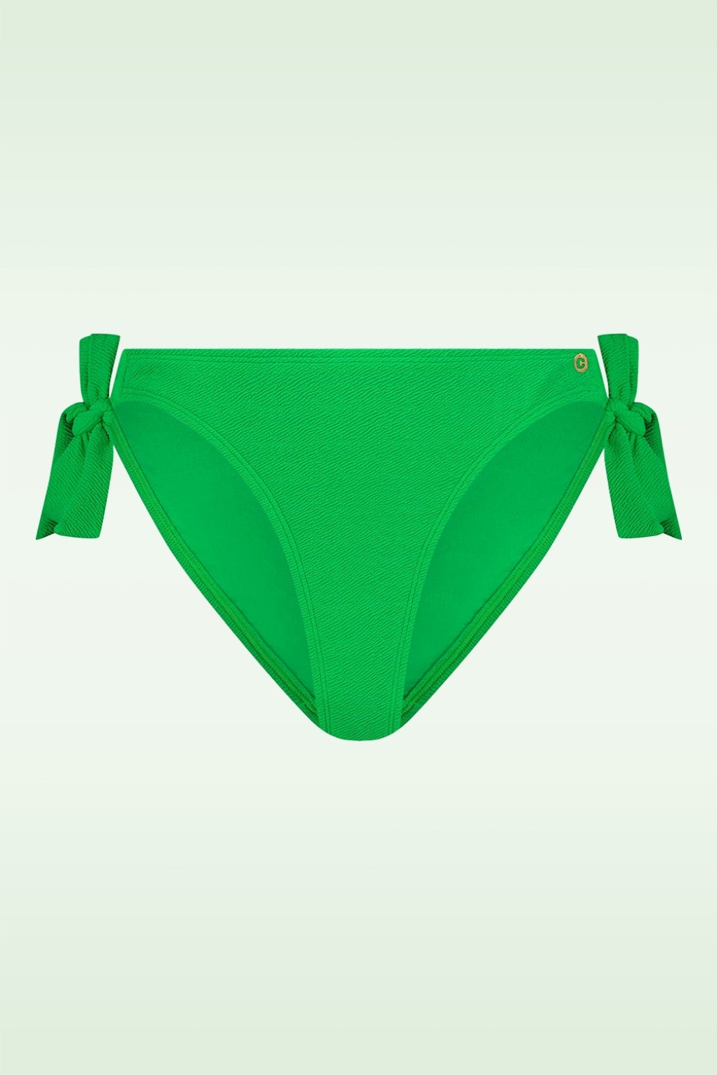 Bikinihose mit Schleife in Bright Green Relief von TC Beach